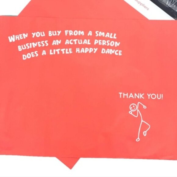 50 Thank You 10x13 Poly Mailers Shipping Envelope - Picture 2 of 15